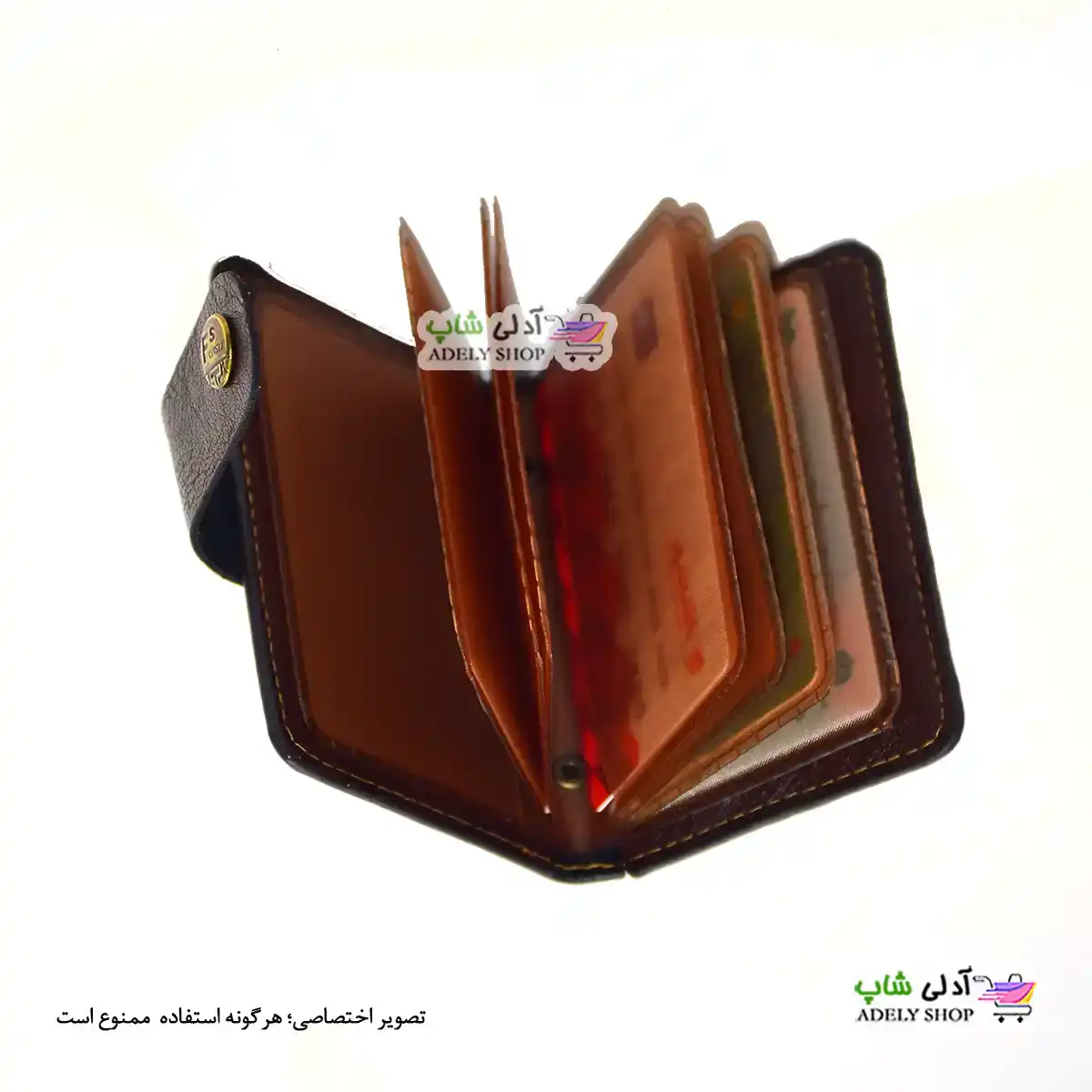 تصویر کیف جا کارتی چرم