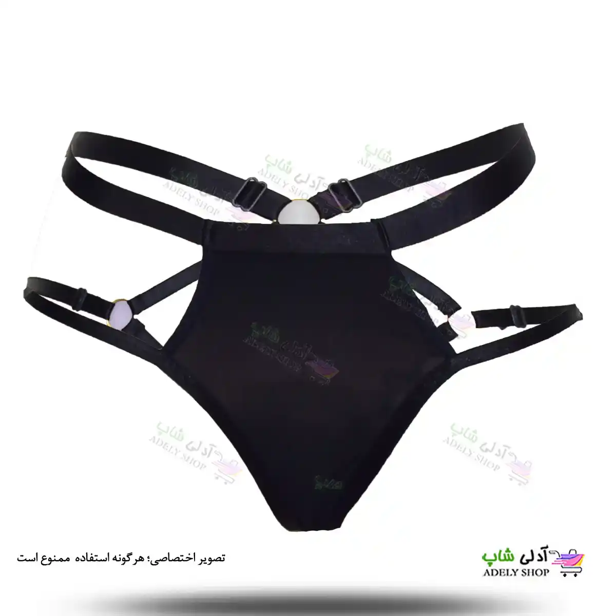 تصویر بند فانتزی نگهدارنده جوراب بالا زانو شورت دار