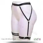 تصویر بند فانتزی نگهدارنده جوراب بالا زانو شورت دار