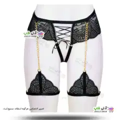 تصویر ست بند فانتزی زنجیری نگهدارنده جوراب، شورت و سوتین هارنس