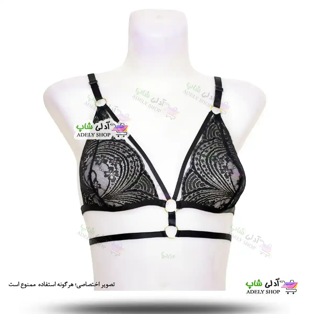 تصویر ست بند فانتزی زنجیری نگهدارنده جوراب، شورت و سوتین هارنس