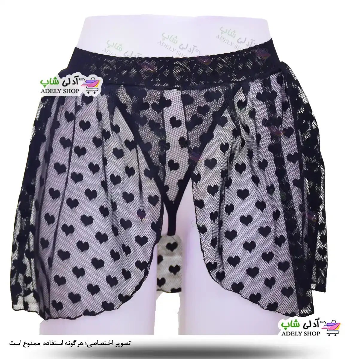تصویر شورت لامبادا دامن توری سایز 44 تا 48