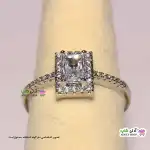 تصویر انگشتر فری سایز استیل نگین دار