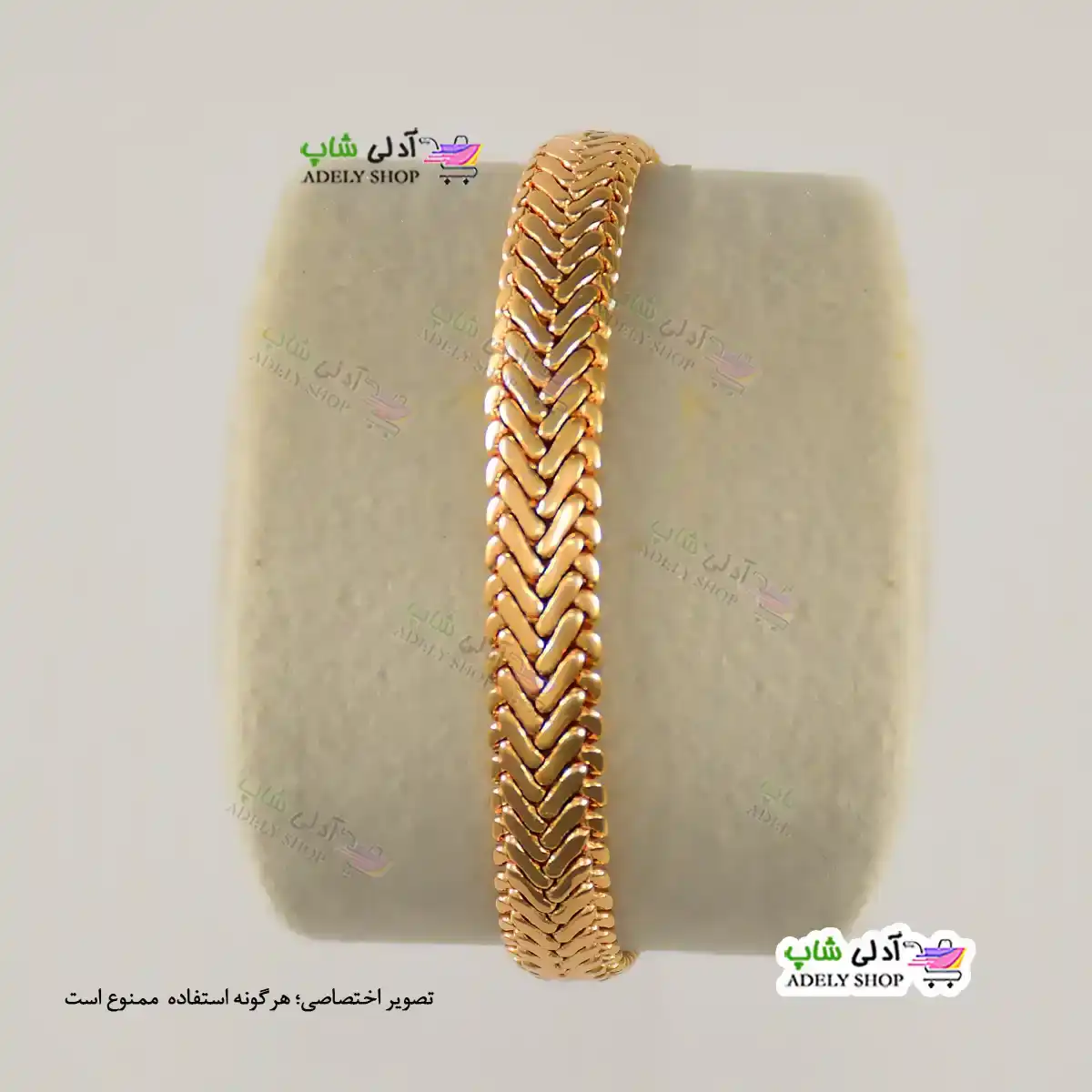 تصویر دستبند ژوپینگ با آبکاری طلا