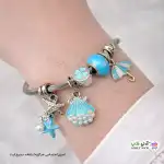 تصویر دستبند پاندورا طرح  صدف و ستاره دریایی