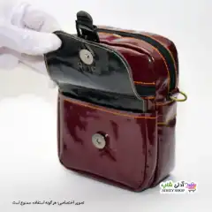 تصویر کیف پاسپورتی دوشی زنانه و دخترانه اسپرت- قهوه ای