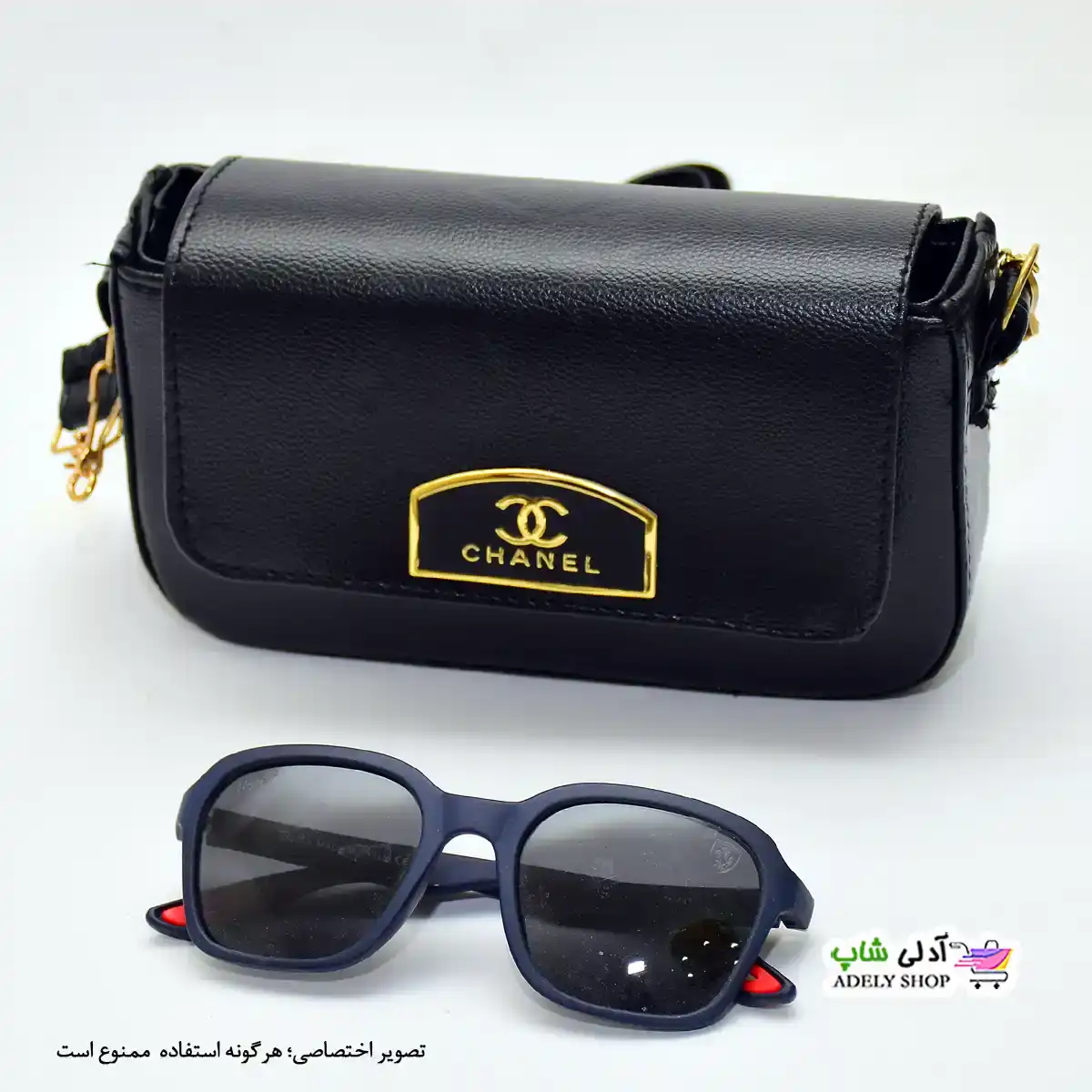 تصویر کیف رو دوشی زنانه و دخترانه بند زنجیری شنل