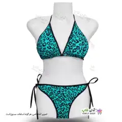 تصویر لباس شنای دوتکه (بیکینی) طرح پلنگی2