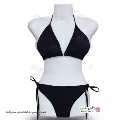 تصویر لباس شنای دوتکه (بیکینی) مشکی