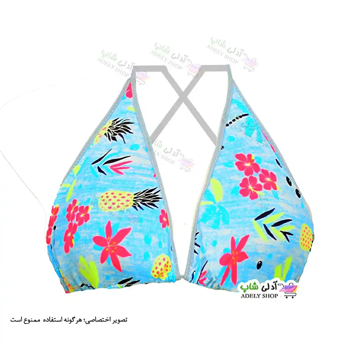 تصویر لباس شنای دوتکه (بیکینی) طرح استوایی