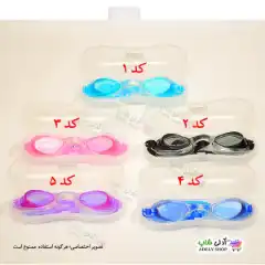 تصویر عینک شنا همراه با گوشگیر