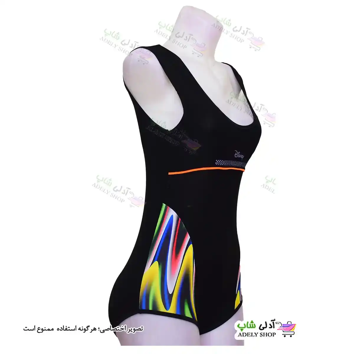 تصویر مایو اسلیپ زنانه و دخترانه بغل طرح کاپدار