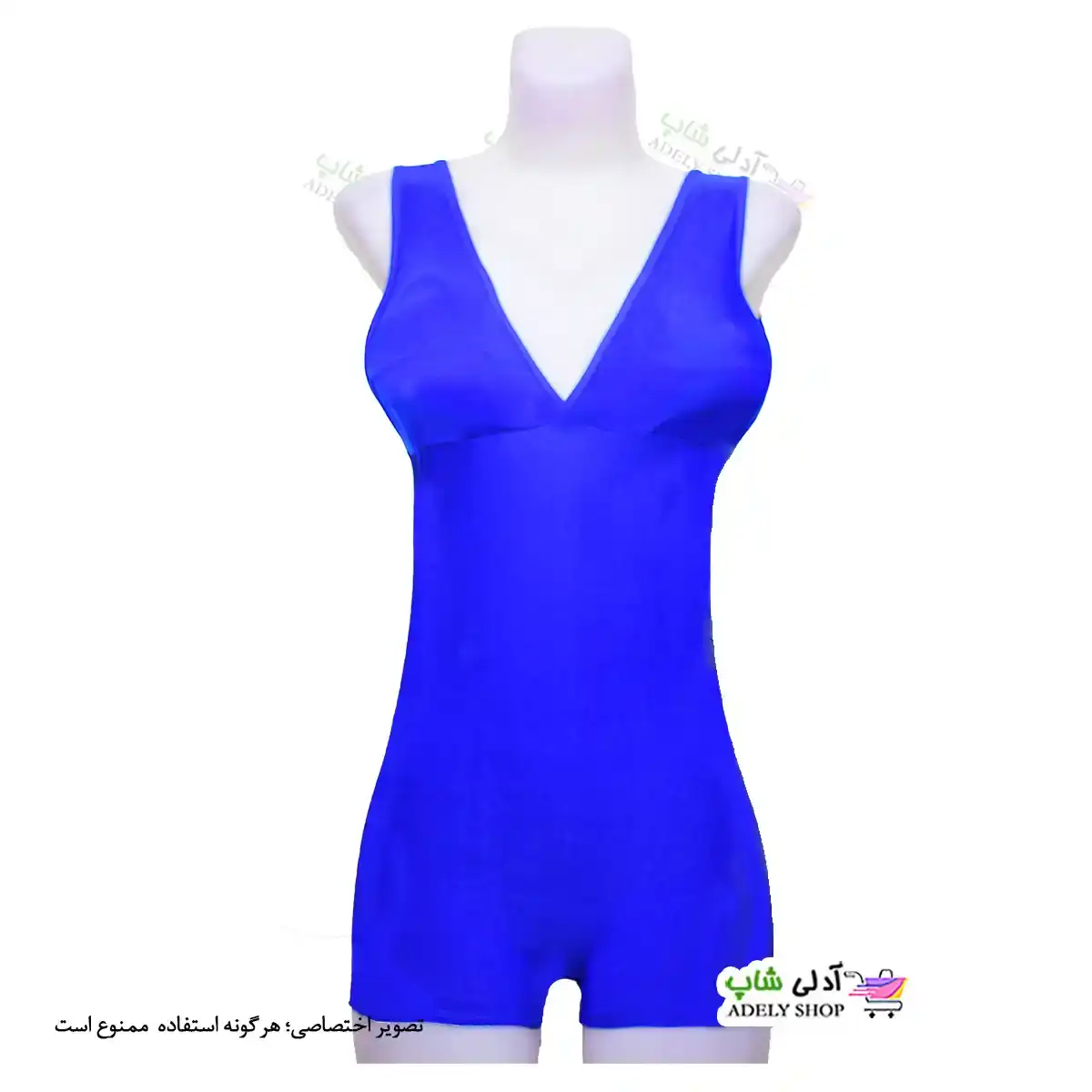 تصویر مایو پادار زنانه و دخترانه کاپدار آبی
