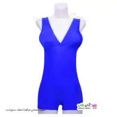 تصویر مایو پادار زنانه و دخترانه کاپدار آبی