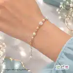 تصویر دستبند مرواریدی ژوپینگ با آبکاری طلا