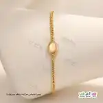 تصویر دستبند آویزدار ژوپینگ رنگ ثابت با آبکاری طلا