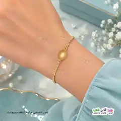 تصویر دستبند آویزدار ژوپینگ رنگ ثابت با آبکاری طلا