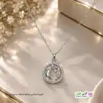 تصویر گردنبند طرح ماه و ستاه