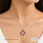 تصویر گردنبند نگین دار ونکلیف