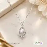 تصویر گردنبند طرح اشک مروارید دار