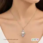 تصویر گردنبند طرح اشک مروارید دار
