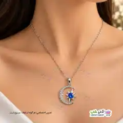 تصویر گردنبند طرح ماه و ستاره