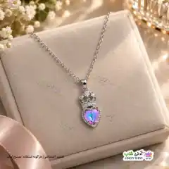 تصویر گردنبند طرح قلب و تاج2