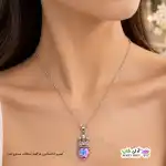 تصویر گردنبند طرح قلب و تاج2