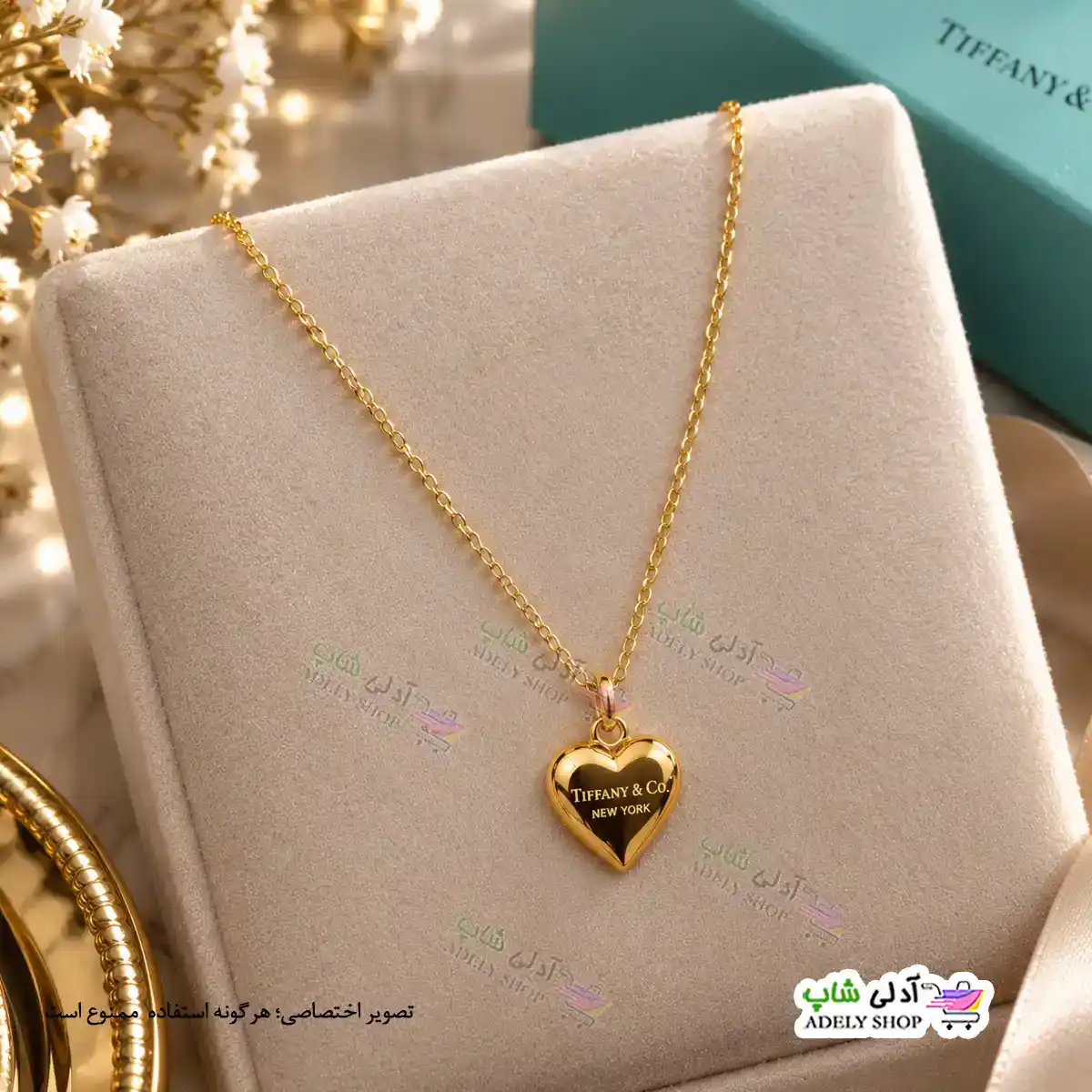تصویر گردنبند طرح قلبی