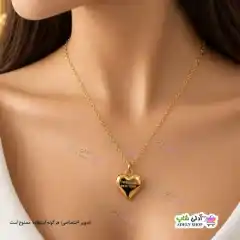تصویر گردنبند طرح قلبی