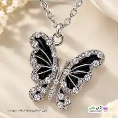 تصویر گردنبند طرح پروانه