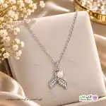 تصویر گردنبند طرح دم وال 3