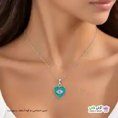 تصویر گردنبند طرح چشم زخم