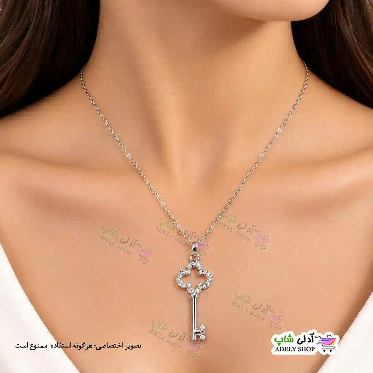 تصویر گردنبند طرح کلید