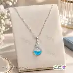 تصویر گردنبند طرح ماه و دریا