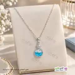 تصویر گردنبند طرح ماه و دریا