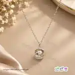 تصویر گردنبند طرح صدف و مروارید2