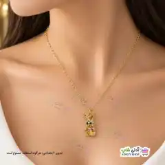 تصویر گردنبند نگینی طرح خرگوش
