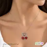 تصویر گردنبند طرح آلبالو